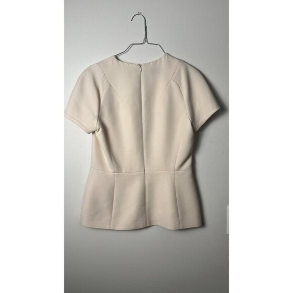 CALVIN KLEIN COLLECTION $1875  CONSTRUCTION TAILORED BLOUSE 4/6 - Picture 5 of 7
